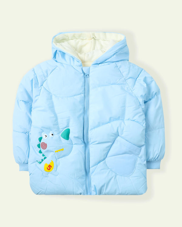 Powder Blue Dinosaur Jacket