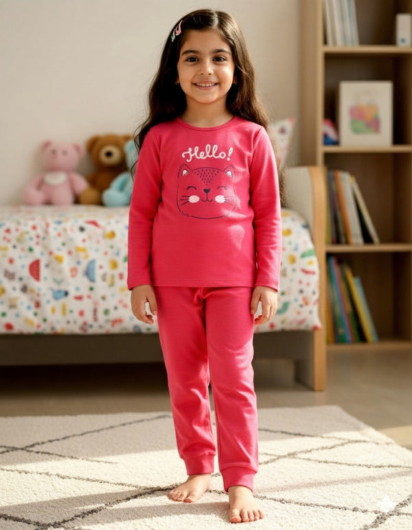 Pink Kitty Co-ord