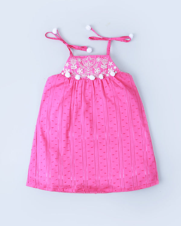 Pink Broche Dress