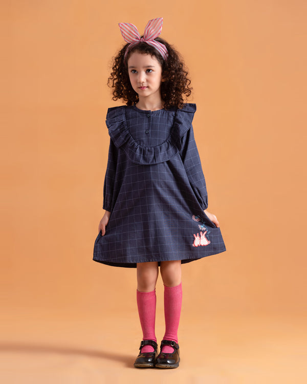 Blue Checkered Dress