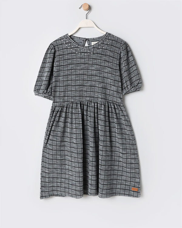 Grey Pique Dress