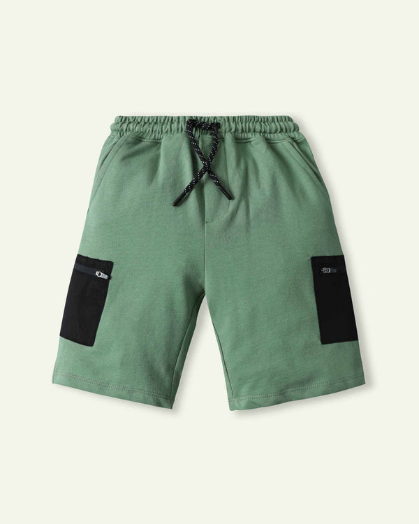 Green Terry Shorts