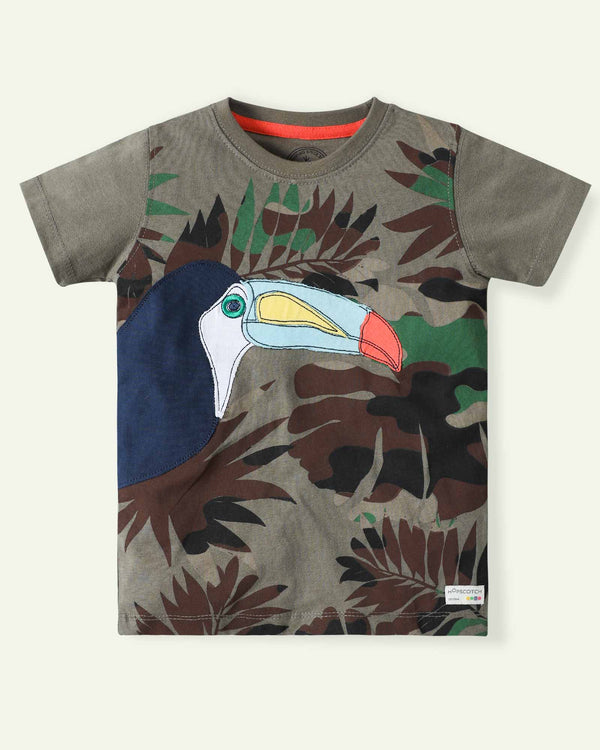 Appliqued Bird T-Shirt