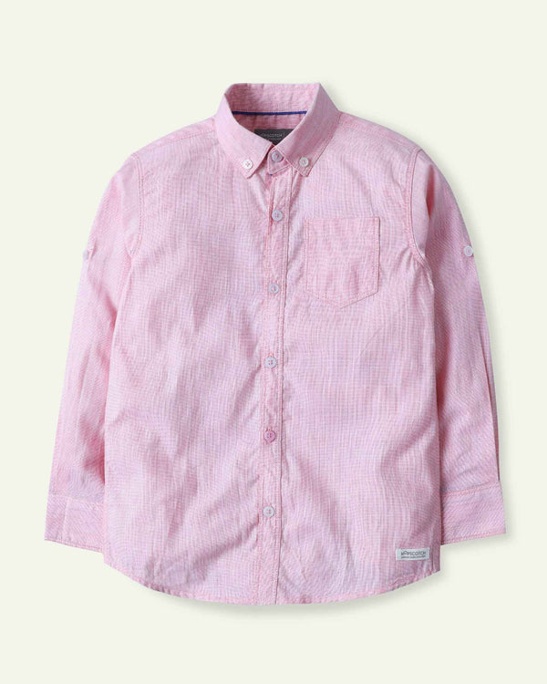 Pink Chambray Shirt