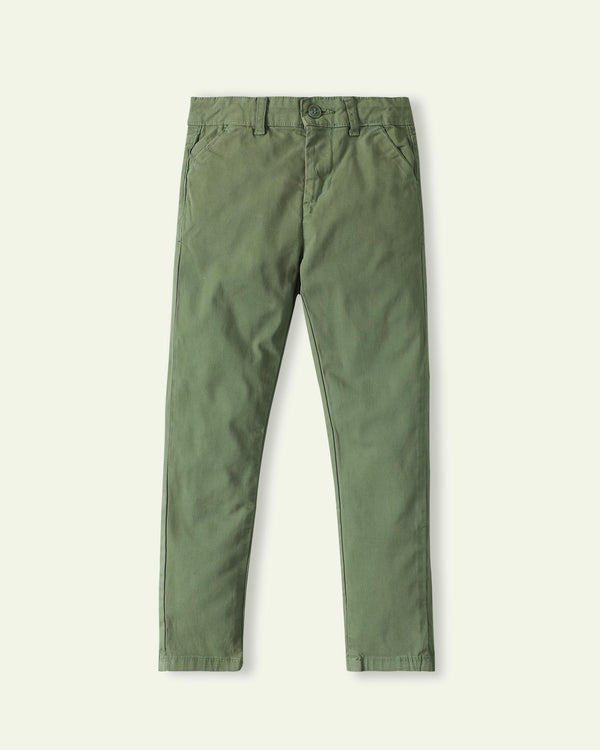 Green Slim Fit Pants