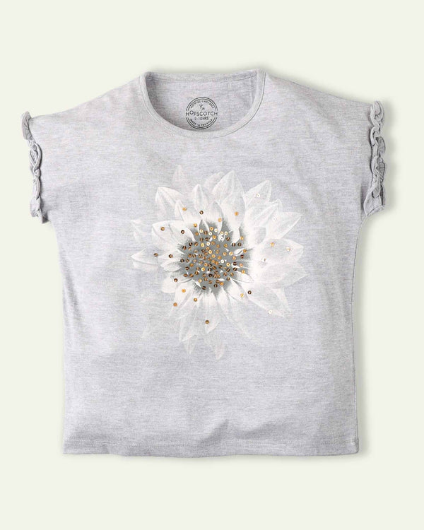 Sequined Flower T-Shirt