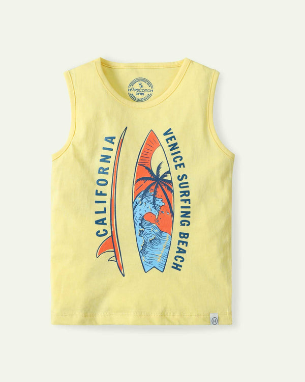 Yellow Surfing Tank Top