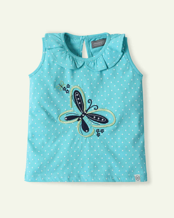 Butterfly Polka Tank Top