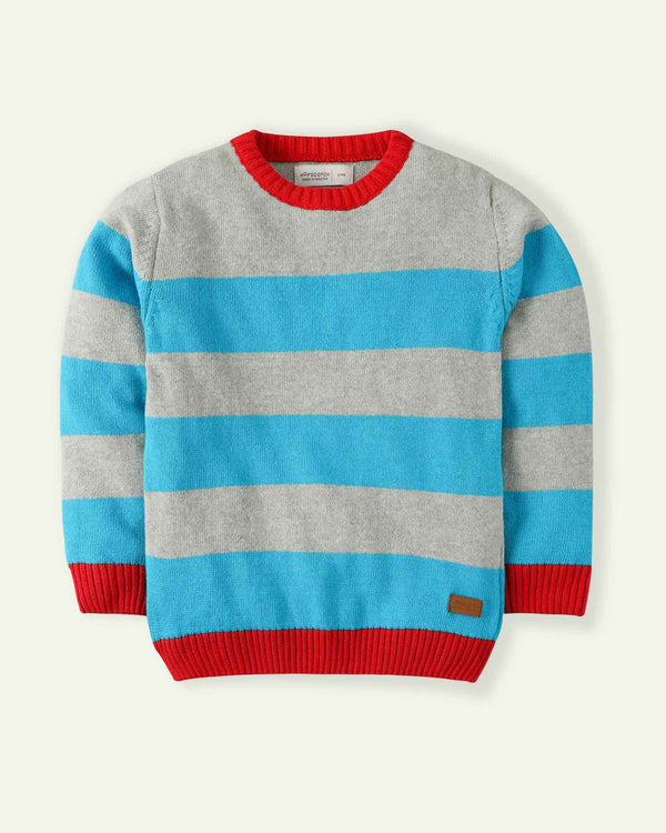 Blue Striped Sweater