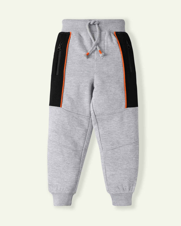 Grey Colorblock Sweatpants