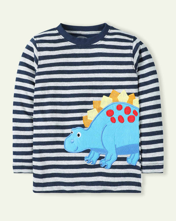 Striped Dino T-Shirt