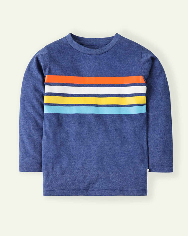 Multi Stripes Blue T-Shirt