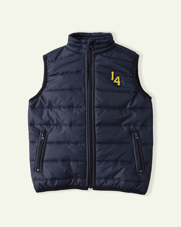 Navy Blue Puffer Jacket
