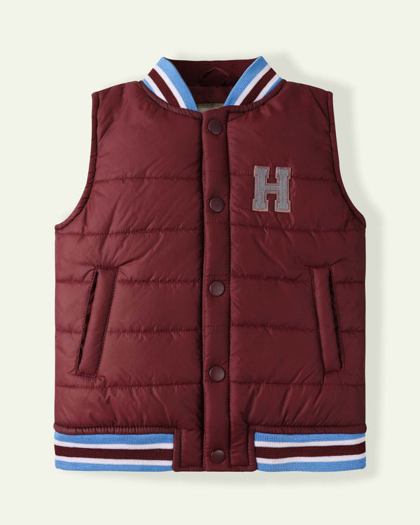 Maroon Puffer Jacket