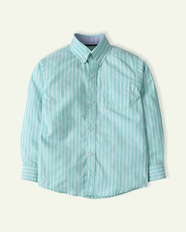 Mint Green Striped Shirt