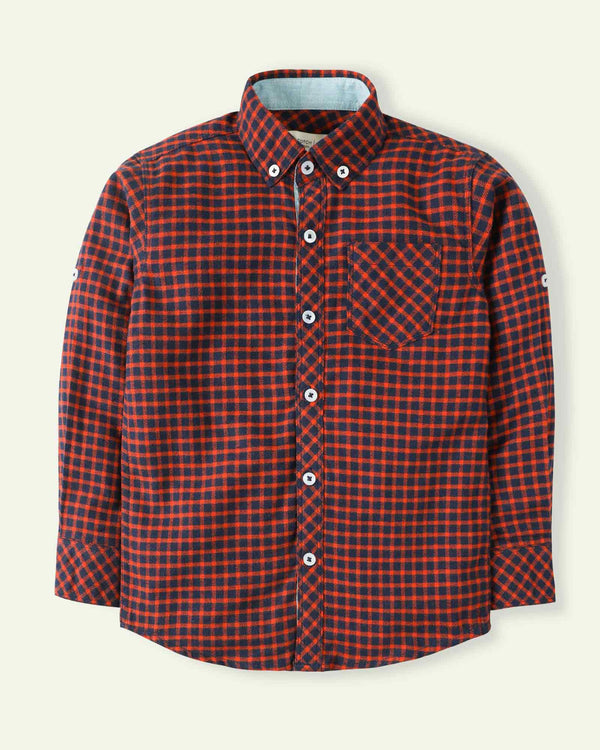 Rust Flannel Shirt