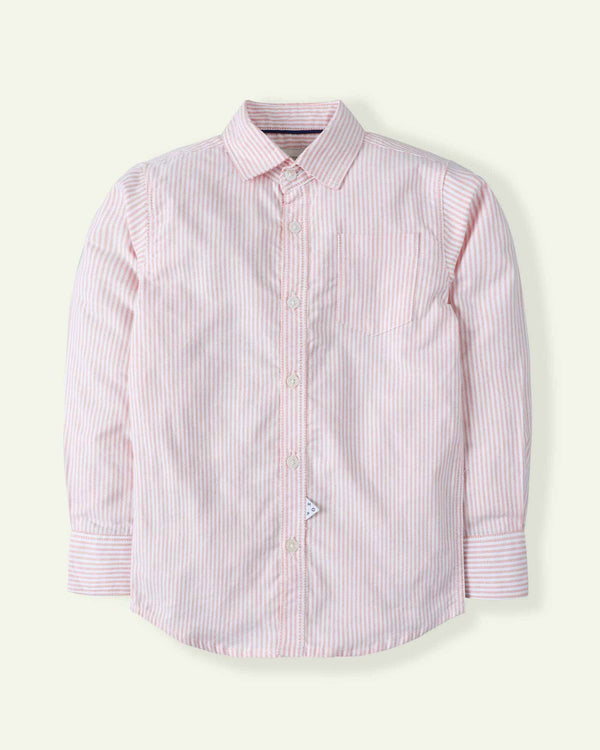 Peach Striped Shirt