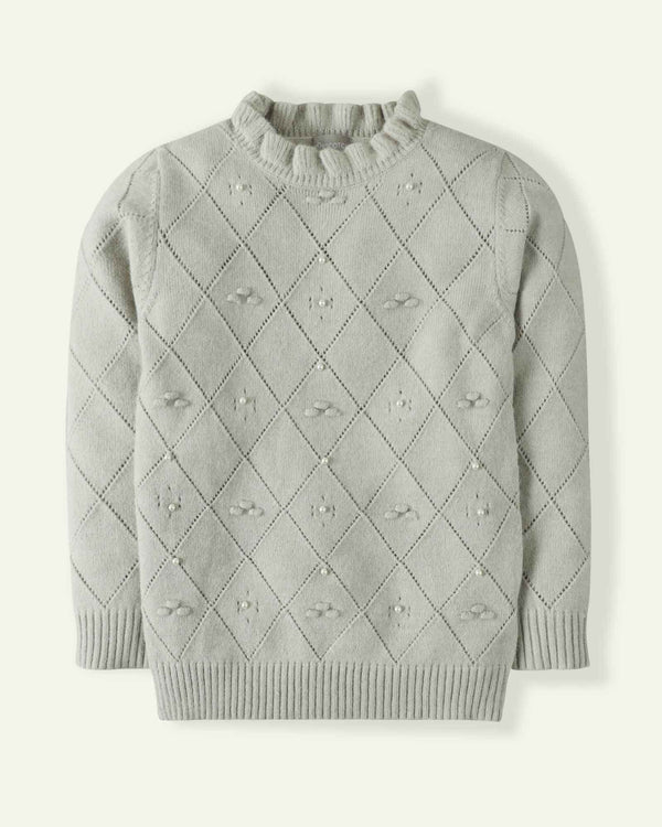 Embellished Pearls Sweater