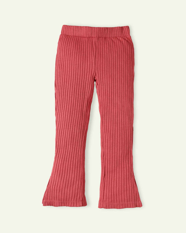 Tea Rose Ribbed Trousers