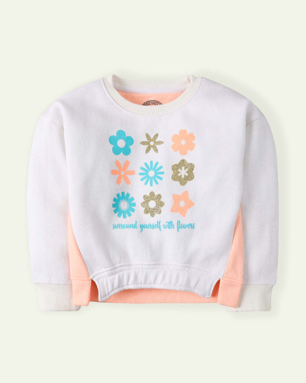 Glitter Flower Sweatshirt