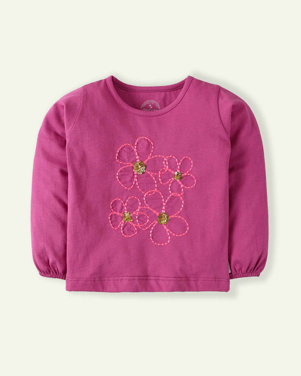 Sequined Flower T-Shirt