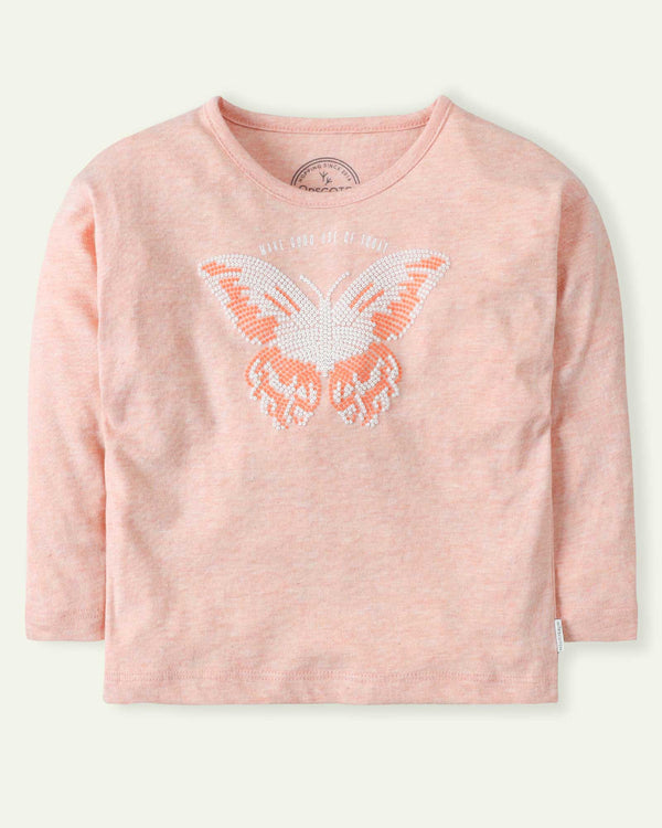 Peach Butterfly T-Shirt