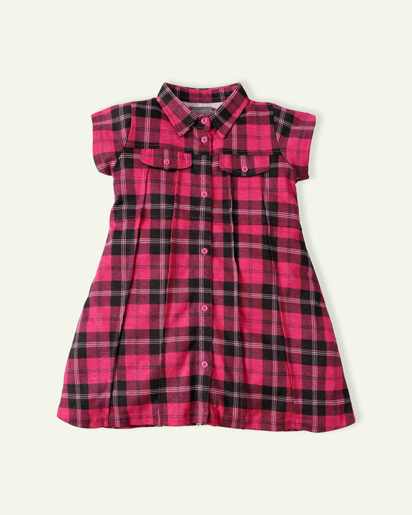 Pink Checkered Dress