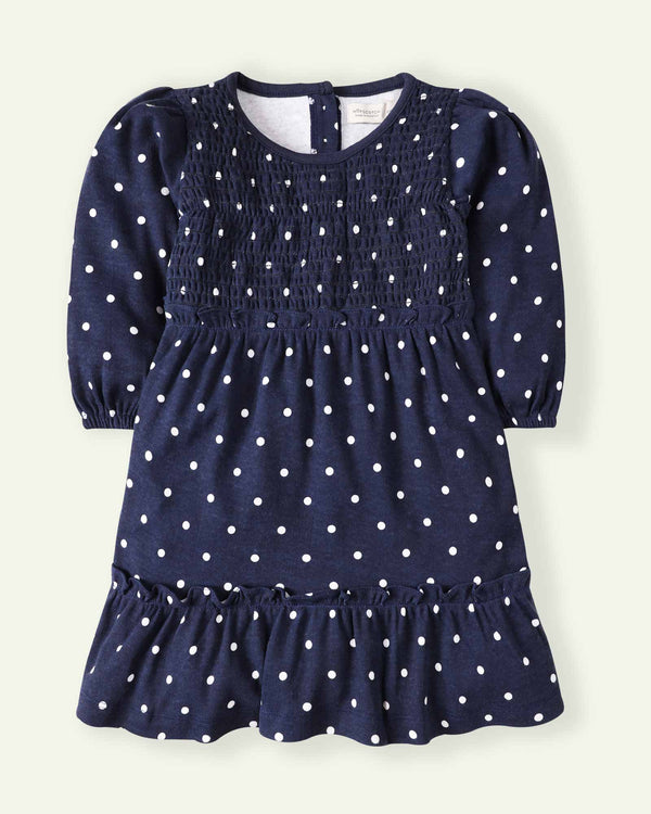 Smocked Polka Dots Dress