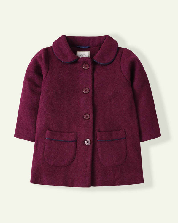 Plum Wool Coat