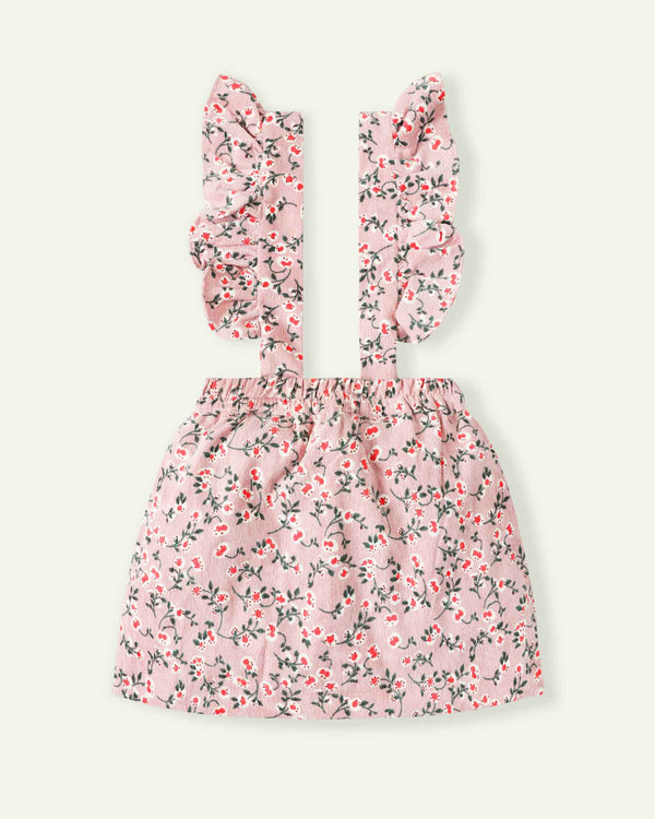 Printed Pinafore Skirt