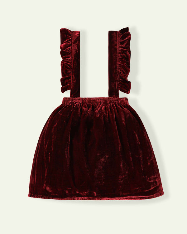 Maroon Pinafore Skirt
