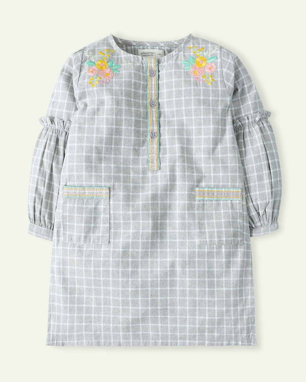 Grey Check Tunic