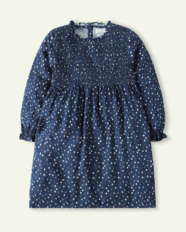 Smocked Floral Dress