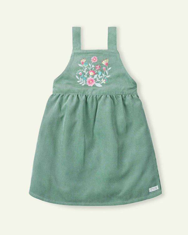 Green Pinafore Dress