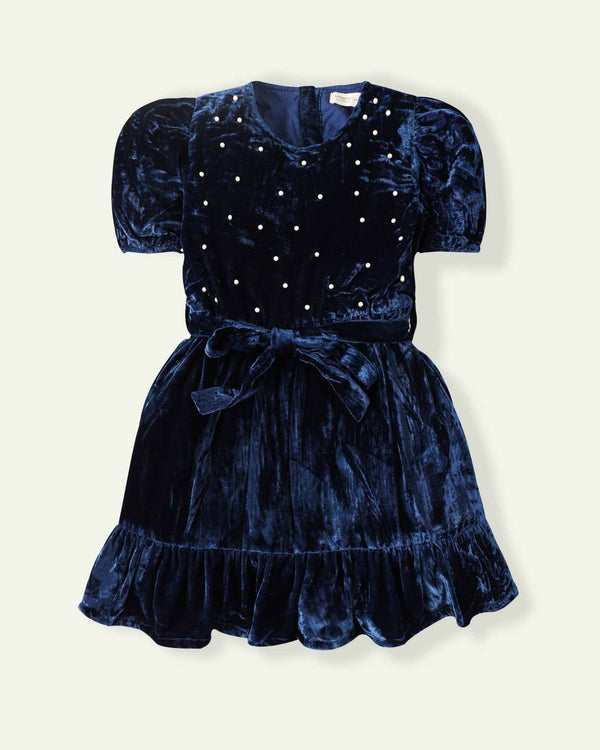 Embellished Velvet Dress