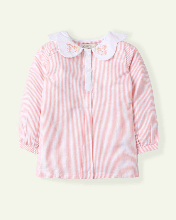 Scalloped Collar Top