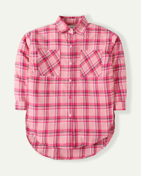 Pink Checkered Top