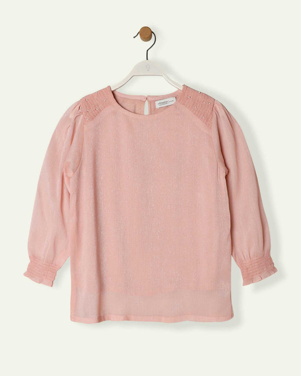 Peach Fancy Top