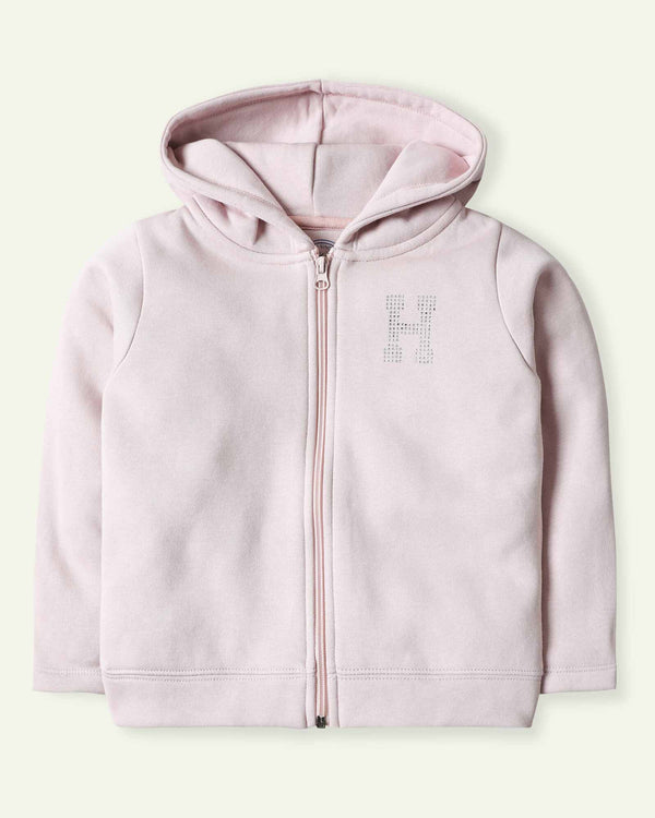 Pink Diamante Hoodie