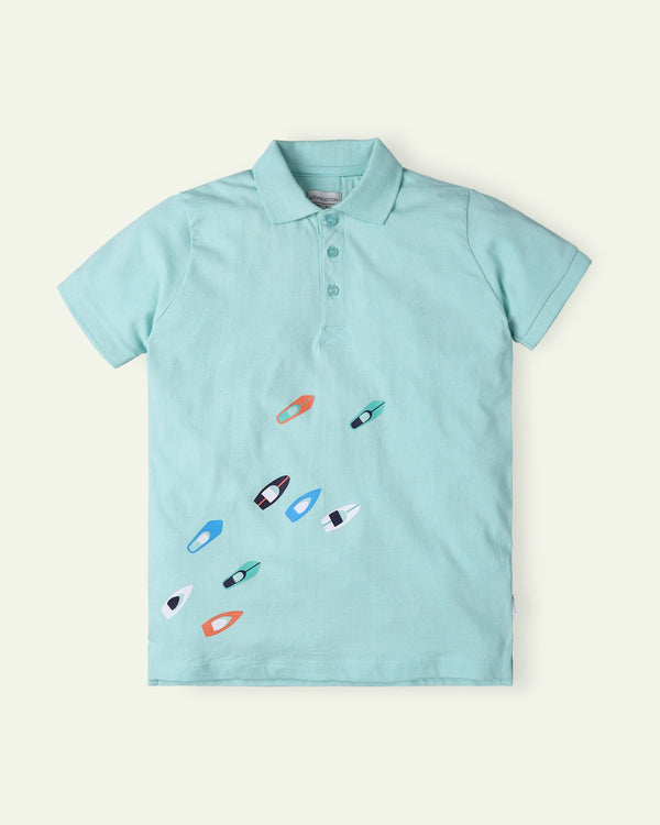 Printed Boats Polo