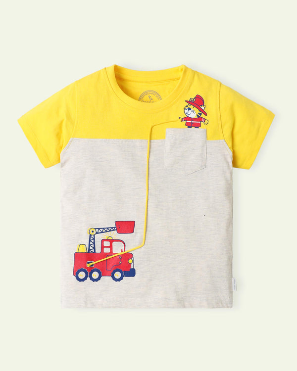 Fire Fighter Cat T-Shirt
