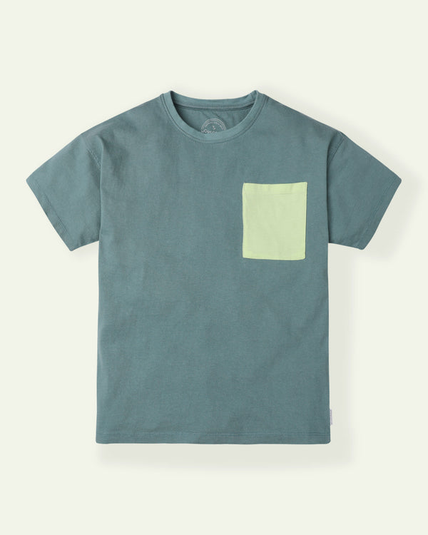 Green Colorblock T-Shirt