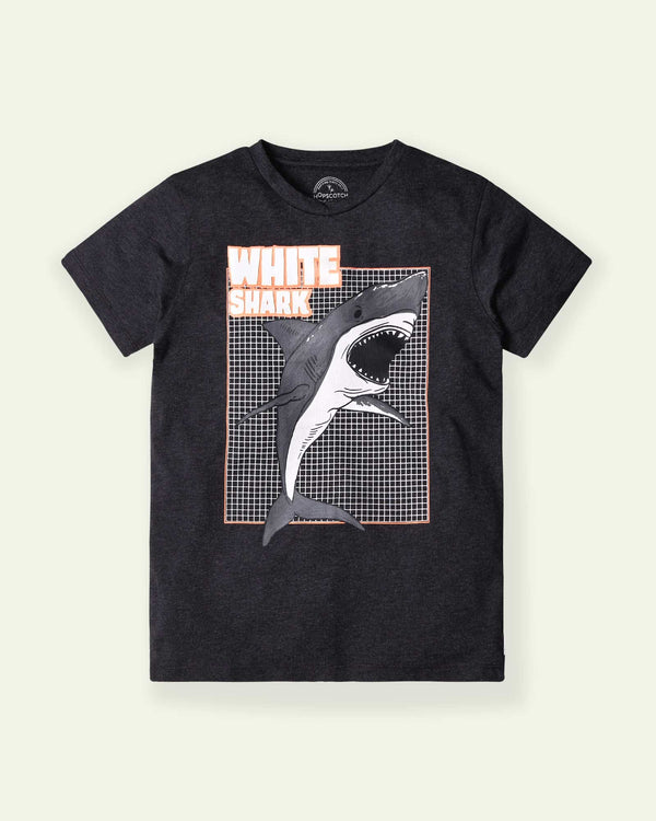 White Shark Charcoal T-Shirt