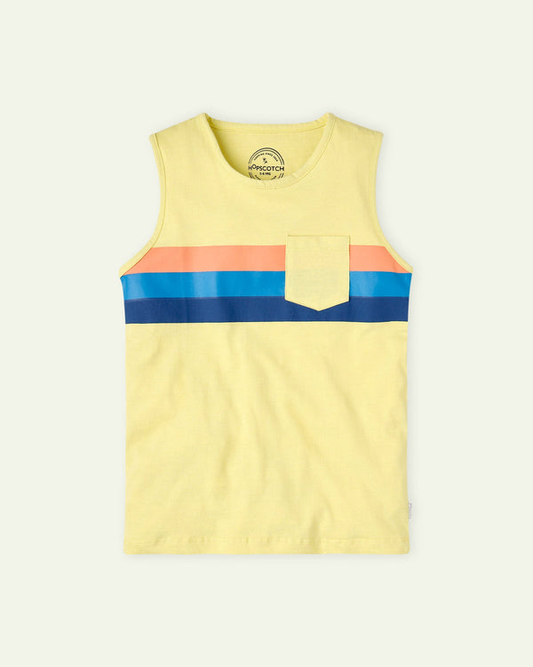 Yellow Stripes Tank Top