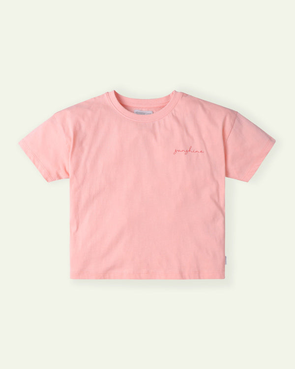 Peach Cropped Boxy T-Shirt