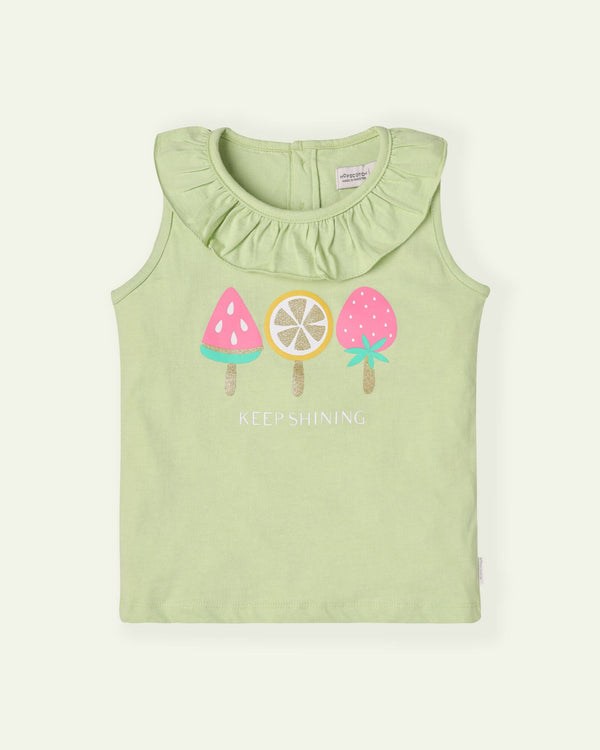 Fruity Green Tank Top