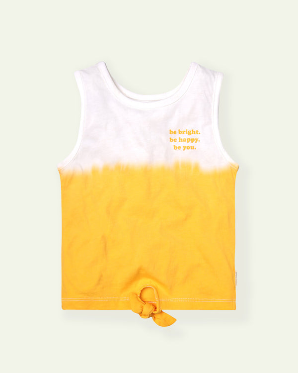 Yellow Dip Dye Tank Top