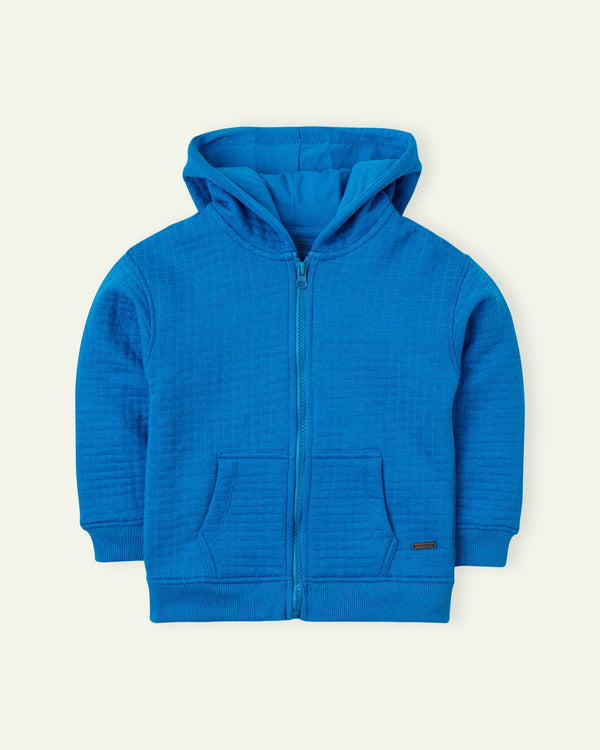 Blue Check Hoodie