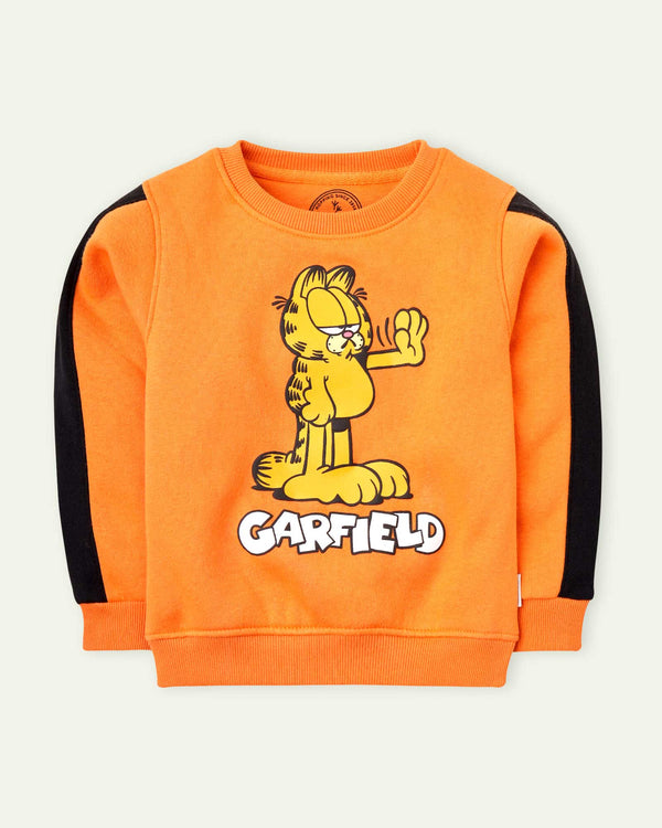 Bright Orange Cat Sweatshirt