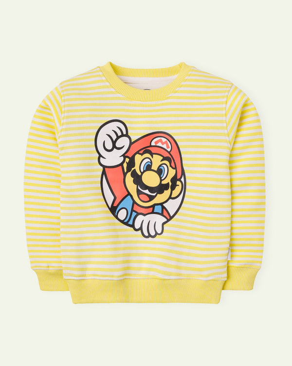 Graphic Neon Stripe Sweatshirt